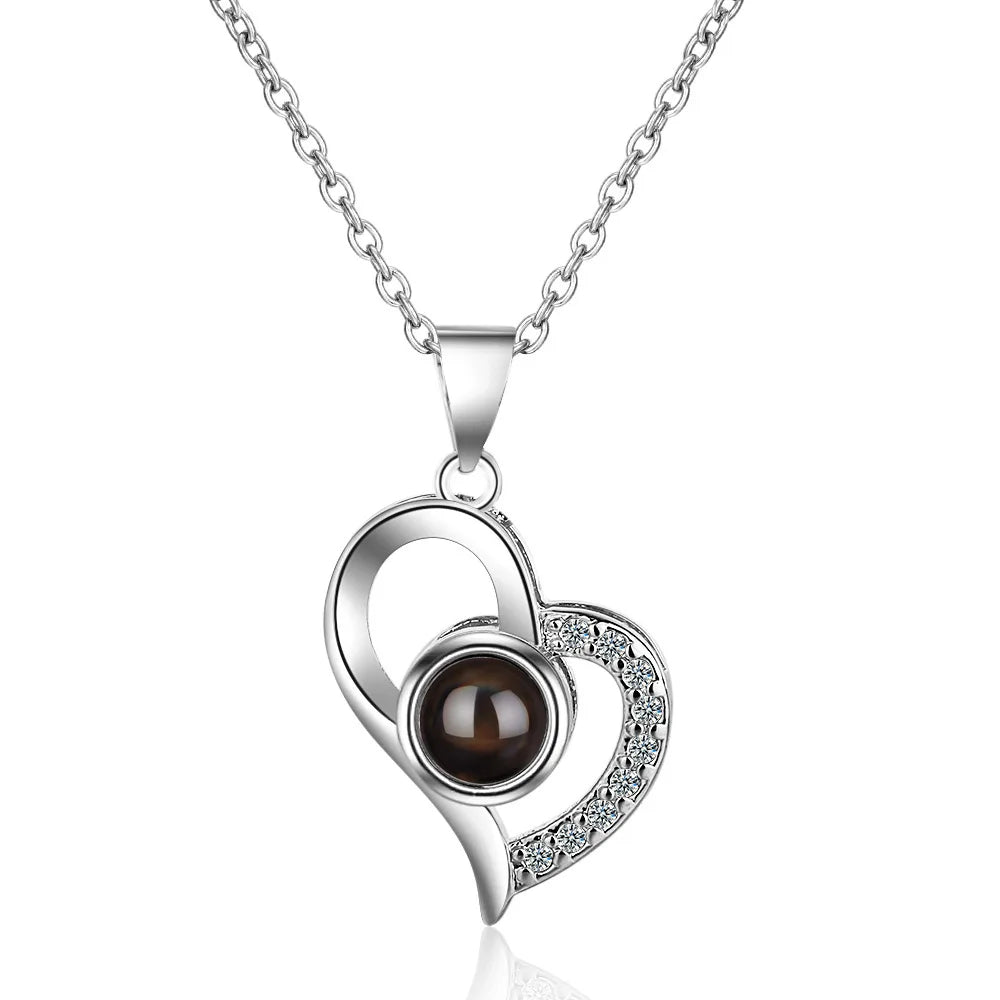 Forever Rose Apple Gift Box with Love Knot Necklace - To My Love